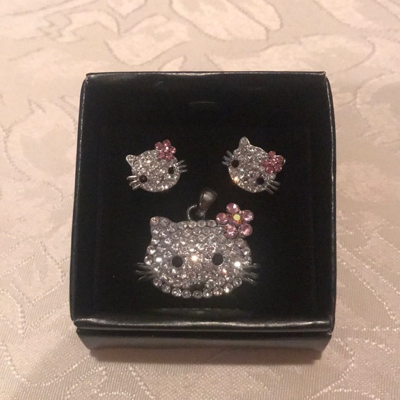 Hello Kitty Jewelry - Hello Kitty Pendant & Earrings